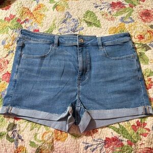 NWT Size 16 American Eagle Outfitters Light Blue Jean Shorts